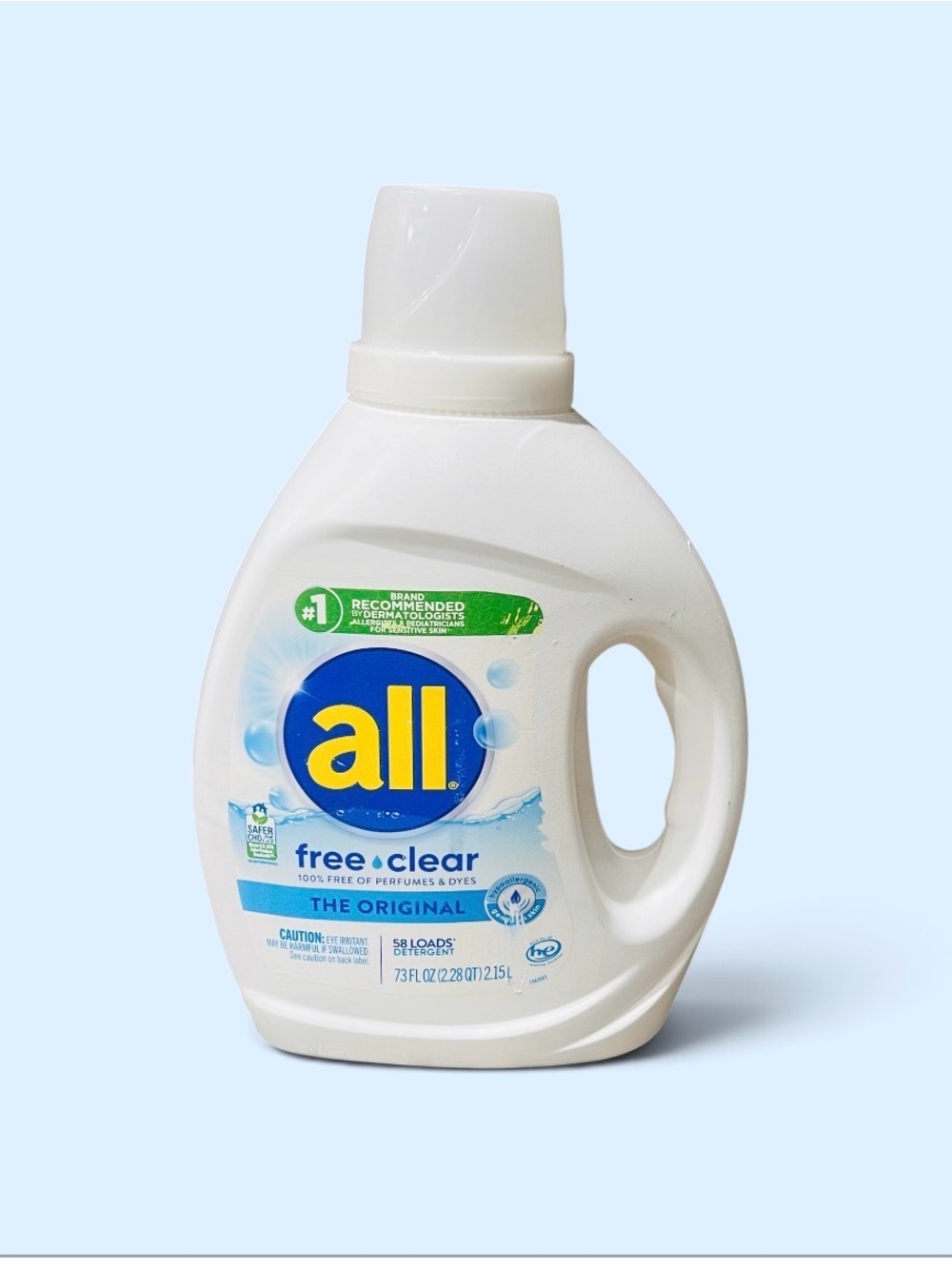Free Clear Liquid Laundry All liquid Detergent — White 73 oz